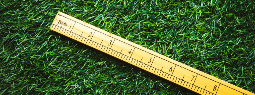 measuring grass height